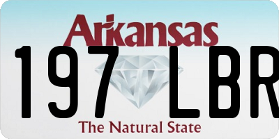 AR license plate 197LBR