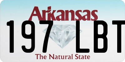 AR license plate 197LBT