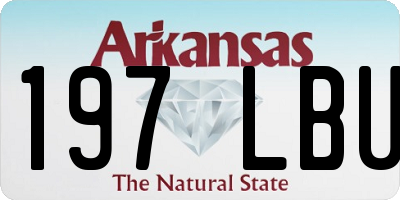 AR license plate 197LBU