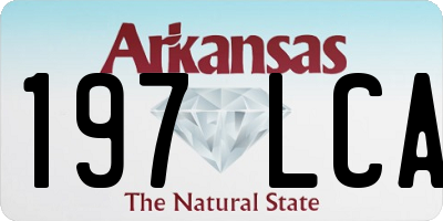 AR license plate 197LCA