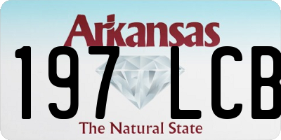 AR license plate 197LCB