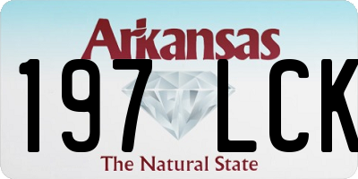 AR license plate 197LCK