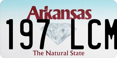 AR license plate 197LCM