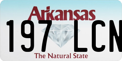 AR license plate 197LCN
