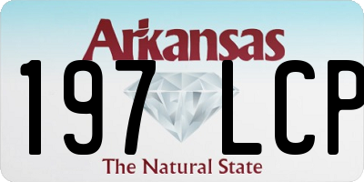AR license plate 197LCP