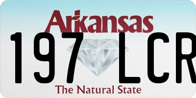 AR license plate 197LCR
