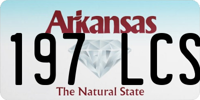 AR license plate 197LCS