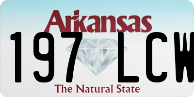 AR license plate 197LCW