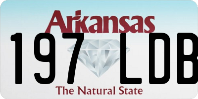 AR license plate 197LDB