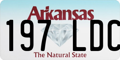 AR license plate 197LDC