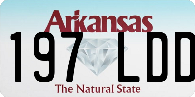 AR license plate 197LDD