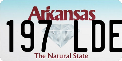 AR license plate 197LDE