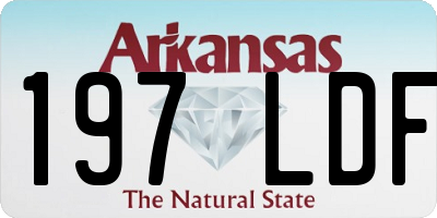 AR license plate 197LDF