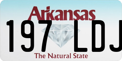 AR license plate 197LDJ