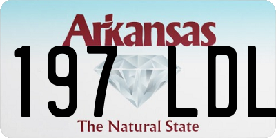 AR license plate 197LDL