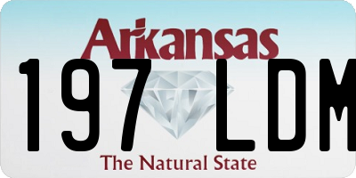 AR license plate 197LDM
