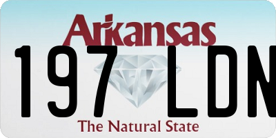 AR license plate 197LDN