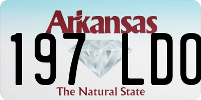 AR license plate 197LDO
