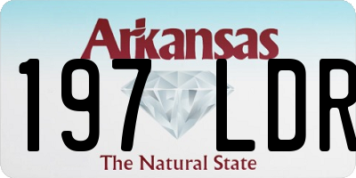 AR license plate 197LDR