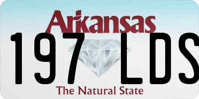 AR license plate 197LDS