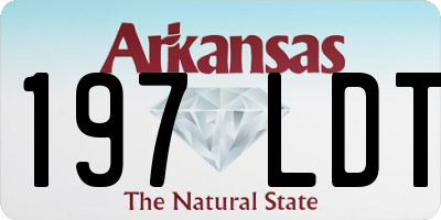 AR license plate 197LDT