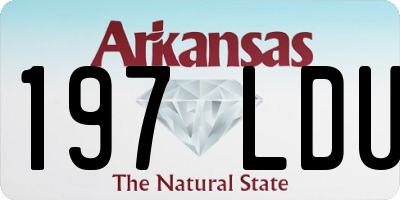 AR license plate 197LDU