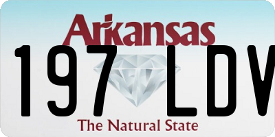 AR license plate 197LDV