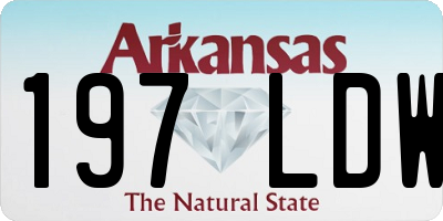 AR license plate 197LDW