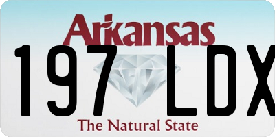 AR license plate 197LDX