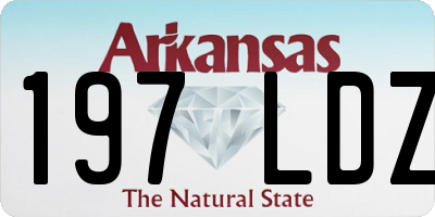 AR license plate 197LDZ