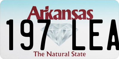 AR license plate 197LEA