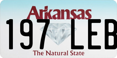 AR license plate 197LEB