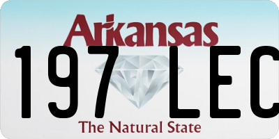 AR license plate 197LEC