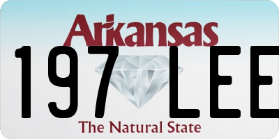 AR license plate 197LEE