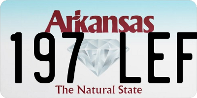 AR license plate 197LEF