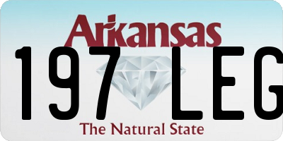 AR license plate 197LEG