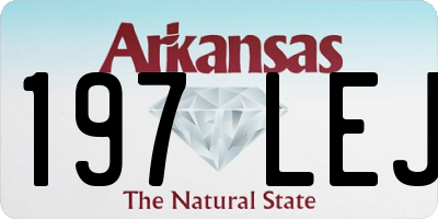 AR license plate 197LEJ