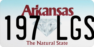 AR license plate 197LGS