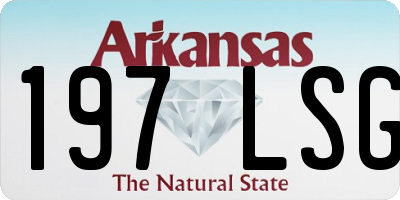 AR license plate 197LSG