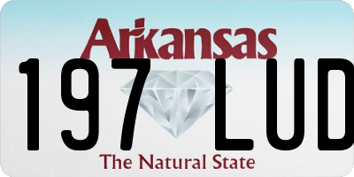 AR license plate 197LUD