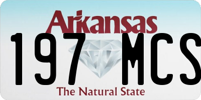 AR license plate 197MCS