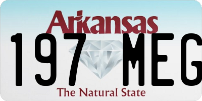 AR license plate 197MEG