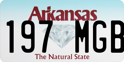 AR license plate 197MGB
