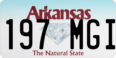 AR license plate 197MGI