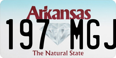 AR license plate 197MGJ