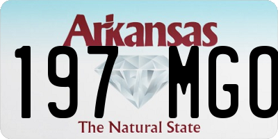 AR license plate 197MGO