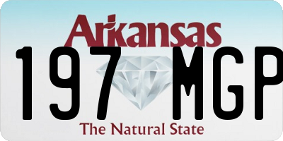 AR license plate 197MGP