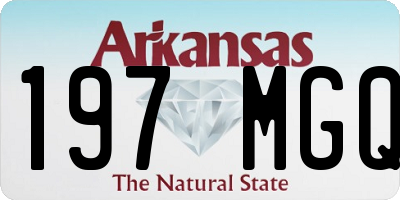AR license plate 197MGQ