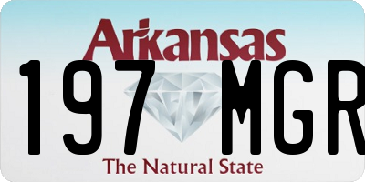 AR license plate 197MGR
