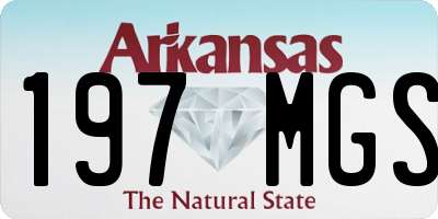 AR license plate 197MGS